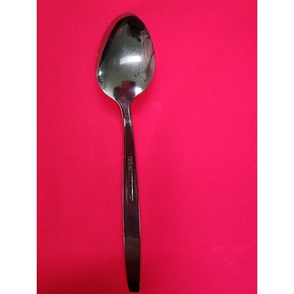 Rogers La Spana Stainless Flatware Oval Soup Spoon Korea MCM - Picture 3 of 4